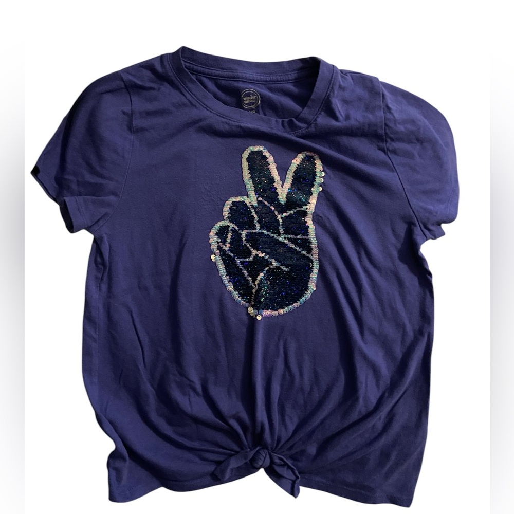 Peace tee girls size L 10/12